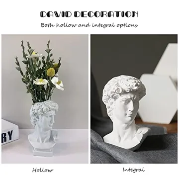 Greek Statue Bust of David Resin Sculpture for Home Decor