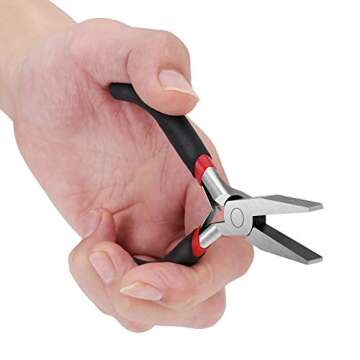 Flat Nose Pliers for Jewelry and DIY Projects - 5 Inch Black