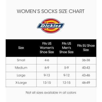 Dickies Women's Dri-tech Moisture Control Crew Socks Multipack, Black Stripe (6 Pairs), Shoe Size: 6-9