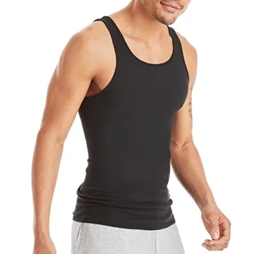 Hanes Men's Lightweight Cotton Tank Undershirts Pack