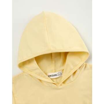 Baby Girl Clothes Long Sleeve Hoodie Sweatshirt Floral Pants with Headband Outfit Sets (Yellow&Floral, 18-24 Months)