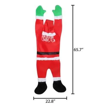 Gemmy Santa Hanging from Gutter Decoration - Easy to Use