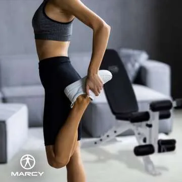 Marcy Adjustable Weight Bench for Home Workouts