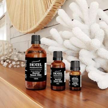 Hotel Diffuser Oil Inspired by The Marriott Beach Villas Hotel Scent - AirScent No. 1011 Fragrance Oil Blend - 30 mL, 1 fl oz Glass Bottle with Dropper Cap for Aromatherapy Diﬀusers and Humidifiers