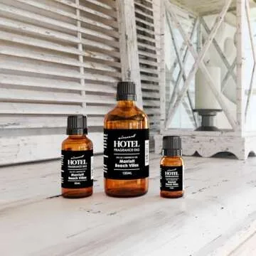 Hotel Diffuser Oil Inspired by The Marriott Beach Villas Hotel Scent - AirScent No. 1011 Fragrance Oil Blend - 30 mL, 1 fl oz Glass Bottle with Dropper Cap for Aromatherapy Diﬀusers and Humidifiers