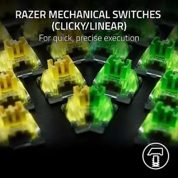Razer BlackWidow V4 X Mechanical Gaming Keyboard: Perfectly Tactile & Clicky for Gamers