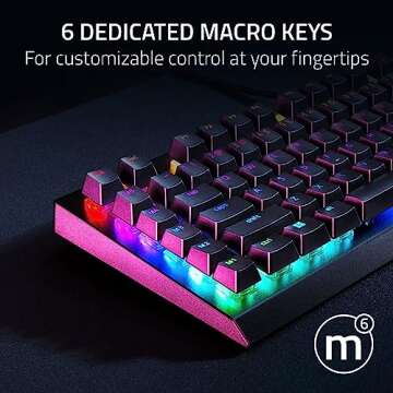 Razer BlackWidow V4 X Gaming Keyboard: Green Switches & RGB