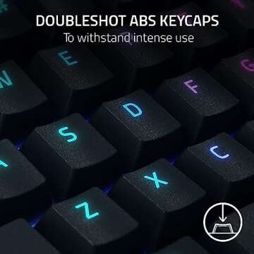 Razer BlackWidow V4 X Gaming Keyboard: Green Switches & RGB