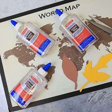 BAZIC Washable Clear School Glue 5 Oz. (147 mL), Liquid Clear Glues Adhesive, for Making Slime Art Crafts at School Home Office, 1-Pack