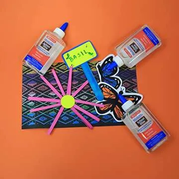 BAZIC Washable Clear School Glue 5 Oz. (147 mL), Liquid Clear Glues Adhesive, for Making Slime Art Crafts at School Home Office, 1-Pack