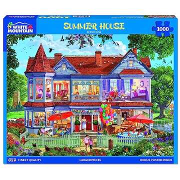 White Mountain Puzzles - Summer House - 1000 Piece Jigsaw Puzzle