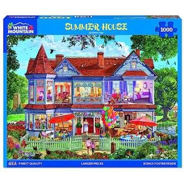 White Mountain Puzzles - Summer House - 1000 Piece Jigsaw Puzzle