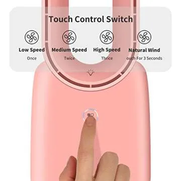 Misby Rechargeable Desk Fan - Bladeless and LED