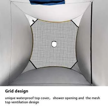 ROPODA Pop Up Tent 83" x 48" x 48" Shower Tent, Upgrade Privacy Tent, Porta-Potty Tent Changing Tent Portable Changing Room Includes 1 Removable Bottom,8 Stakes,1Removable Rain Cover,1 Carrying Bag