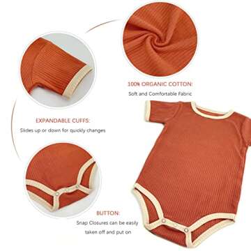 Jimonda Baby Bodysuit Pack - Gender Neutral Cotton Clothing
