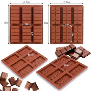 Palksky Silicone Chocolate Bar Mold - Easy to Use & Fun