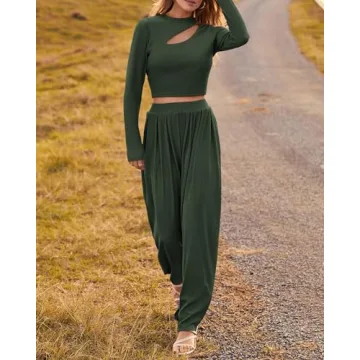 BTFBM Women's 2 Piece Cozy Tracksuit for Everyday Style