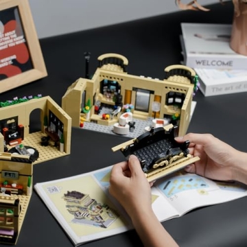 ENJBRICK Flowers City Coffee Shop Building Set 1443 Pcs