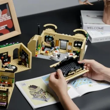 ENJBRICK Flowers City Coffee Shop Building Set 1443 Pcs