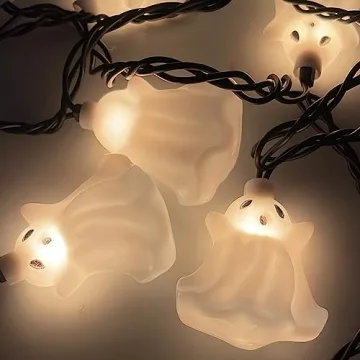 Charming 8.5ft Halloween Ghost String Lights for Festivities