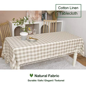 Buffalo Check Tablecloth for Farmhouse Style Dining