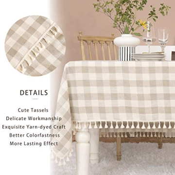 Buffalo Check Tablecloth for Farmhouse Style Dining