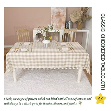 Buffalo Check Tablecloth for Farmhouse Style Dining