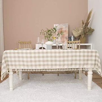 Buffalo Check Tablecloth for Farmhouse Style Dining