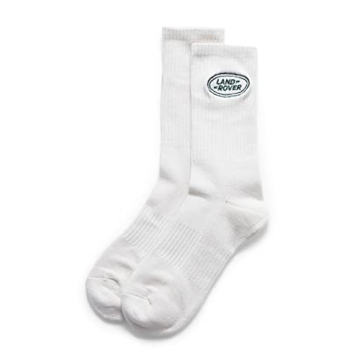 Land Rover Men's Emblem Crew Socks - Ivory Quality Style