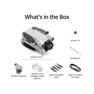 DJI Mini 3 Pro Drone - 4K Video & 34 Mins Flight Time