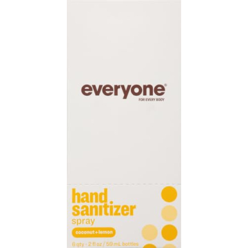 Everyone Hand Sanitizer Spray Coconut Lemon 2 oz 6 pack