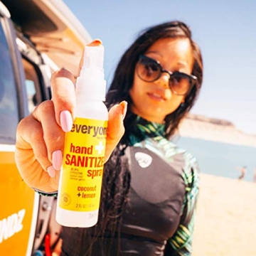 Everyone Hand Sanitizer Spray Coconut Lemon 2 oz 6 pack