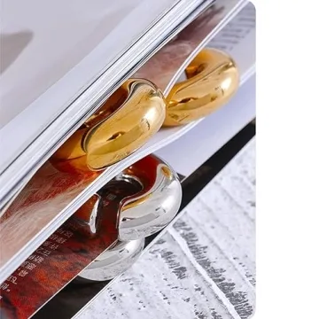 Chunky Gold Silver Ear Cuffs for Women Non-Pierced Ears