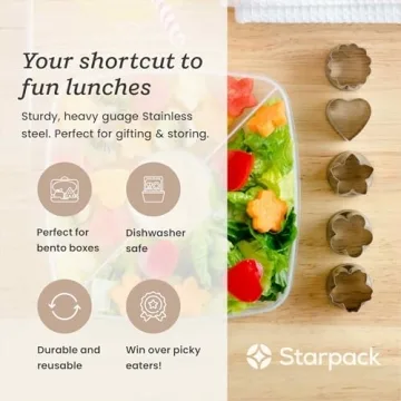 StarPack Home Vegetable Cutter Shapes - Fun Mini Cutters for Kids