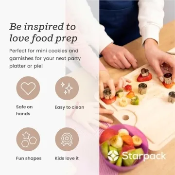 StarPack Home Vegetable Cutter Shapes - Fun Mini Cutters for Kids
