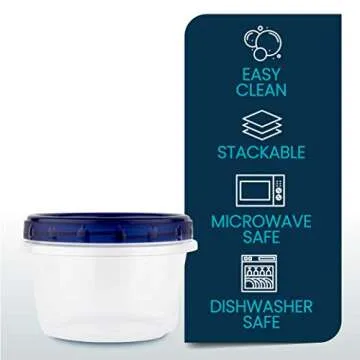 PLASTICPRO 16 oz Twist Top Deli Containers - Reusable Pack