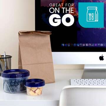 PLASTICPRO 16 oz Twist Top Deli Containers - Reusable Pack