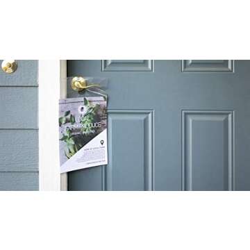 ClearBags LDPE Clear Door Knob Bags, 9x12, Clear, 100 Pack, Door Hanger Clear Bag with Cut Out Hole for Hanging School Supplies, Business Flyer, Newspaper, Merchandise, Magazine Hangers, DK2A