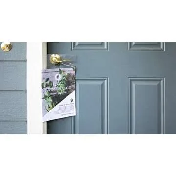 ClearBags LDPE Clear Door Knob Bags, 9x12, Clear, 100 Pack, Door Hanger Clear Bag with Cut Out Hole for Hanging School Supplies, Business Flyer, Newspaper, Merchandise, Magazine Hangers, DK2A