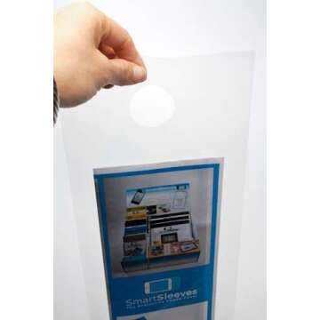 ClearBags LDPE Clear Door Knob Bags, 9x12, Clear, 100 Pack, Door Hanger Clear Bag with Cut Out Hole for Hanging School Supplies, Business Flyer, Newspaper, Merchandise, Magazine Hangers, DK2A