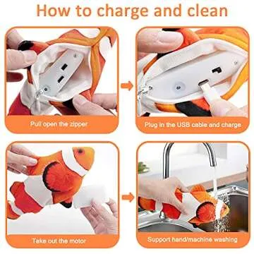 Electric Floppy Fish Cat Toy for Interactive Play