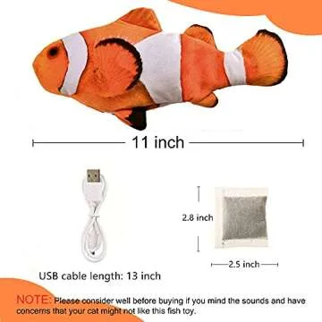 Electric Floppy Fish Cat Toy for Interactive Play