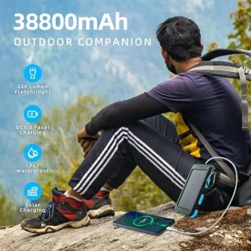 Rasbes Solar Charger 38800mAh Power Bank - Portable Power