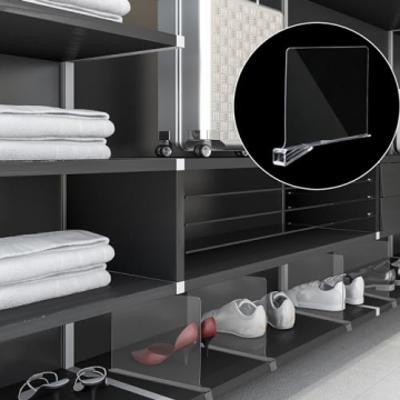 Boao 8 Pcs Acrylic Shelf Dividers for Easy Organization