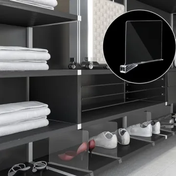 Boao 8 Pcs Acrylic Shelf Dividers for Easy Organization