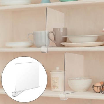 Boao 8 Pcs Acrylic Shelf Dividers for Easy Organization