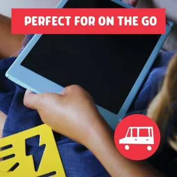 Chuckle & Roar - Scribble Glow - LCD Doodle Board - Creative Mess Free Drawing Pad - Fun and Engaging for Preschoolers - Road Trip Fun - Ages 3 and Up