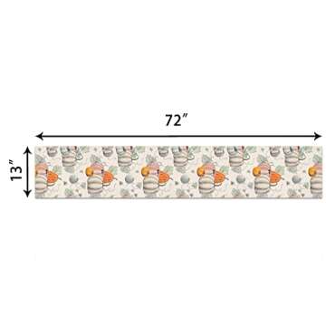 Stylish Fall Pumpkin Table Runner for Thanksgiving Celebrations