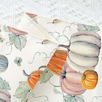Stylish Fall Pumpkin Table Runner for Thanksgiving Celebrations