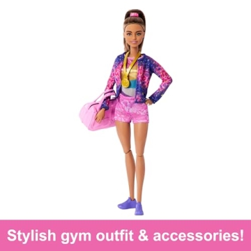 Barbie Gymnastics Doll Set for Playtime Fun and Adventure